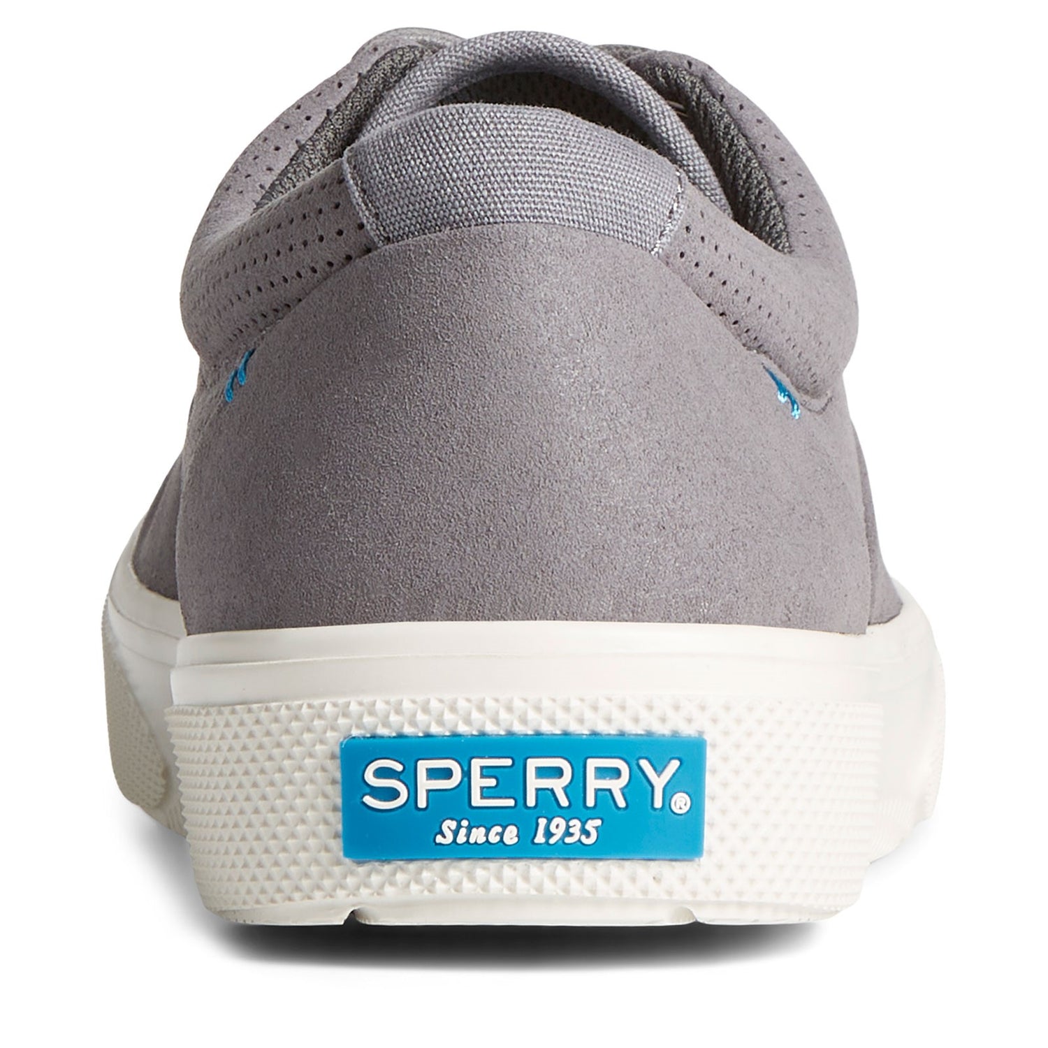 Peltz Shoes  Men's Sperry Halyard CVO Plushstep Sneaker SPORT GREY STS24058