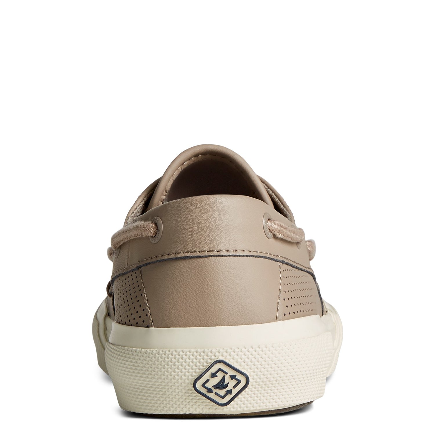 Peltz Shoes  Men's Sperry Soletide 2 Eye Seacycled Sneaker TAUPE STS24154
