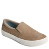Peltz Shoes  Men's Sperry Halyard CVO Plushstep Slip-On SPORT TAUPE STS24373