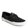 Peltz Shoes  Men's Sperry Soletide 2 Eye Seacycled Sneaker BLACK STS24687