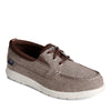 Peltz Shoes  Men's Sperry Bowrider Plushstep 3-Eye Slip-On BROWN CHAM STS24843