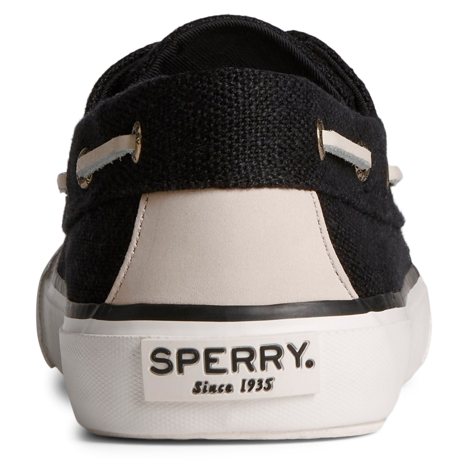 Peltz Shoes  Men's Sperry SeaCycled Bahama II Sneaker Black STS24987
