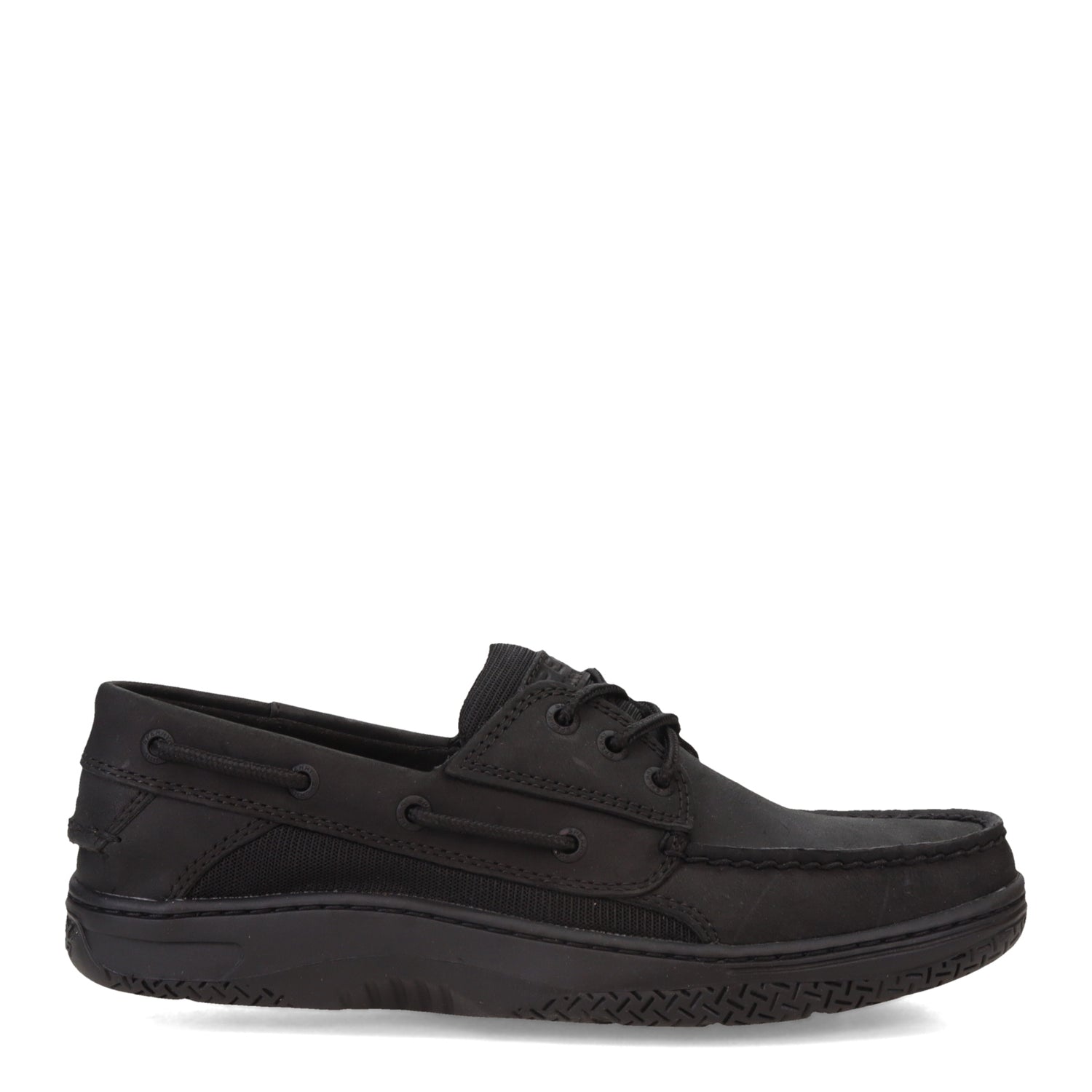 Peltz Shoes  Men's Sperry Billfish 3 Eye Boat Shoe Blackout STS24997