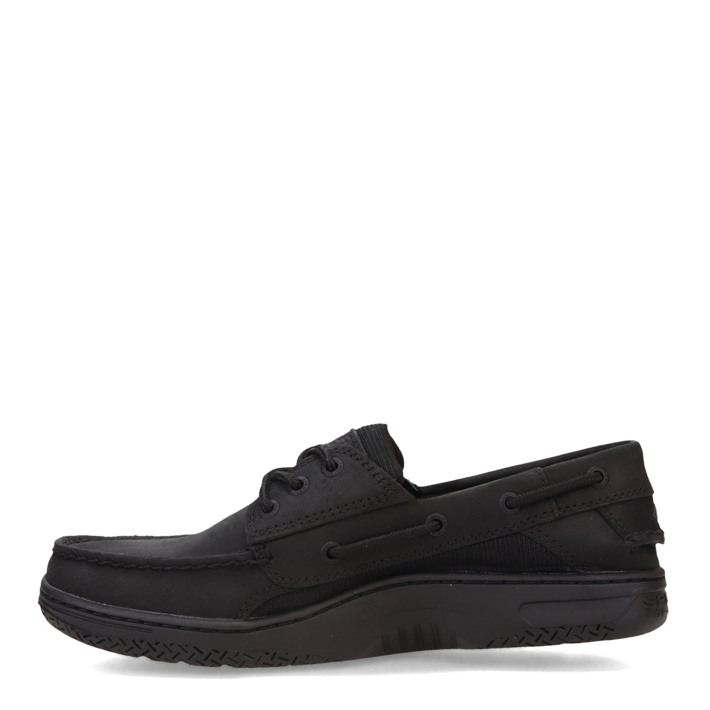 Peltz Shoes  Men's Sperry Billfish 3 Eye Boat Shoe Blackout STS24997
