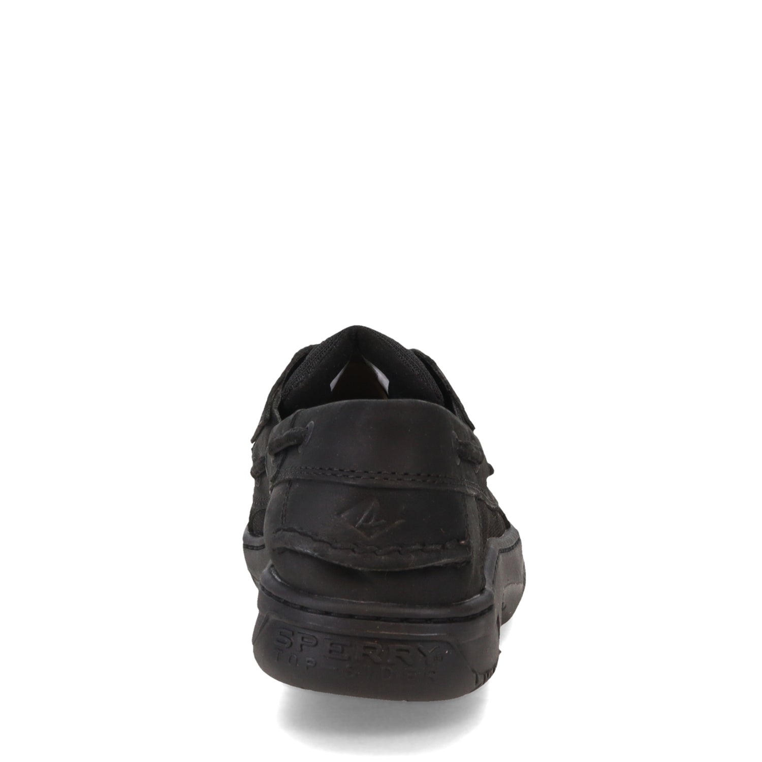 Peltz Shoes  Men's Sperry Billfish 3 Eye Boat Shoe Blackout STS24997