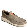 Peltz Shoes  Men's Sperry SeaCycled Captain's Moc Slip-On Taupe STS25019