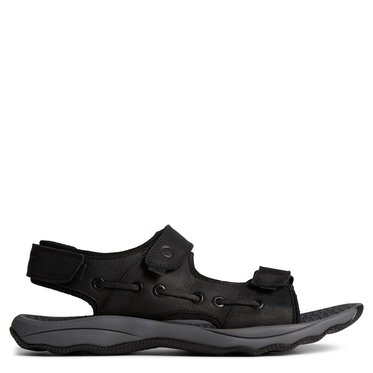 Peltz Shoes  Men's Sperry Rivington Sandal Black STS25112