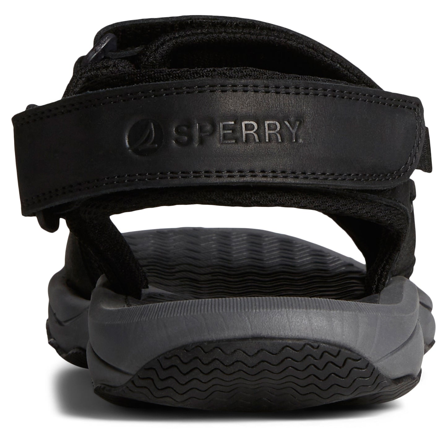Peltz Shoes  Men's Sperry Rivington Sandal Black STS25112
