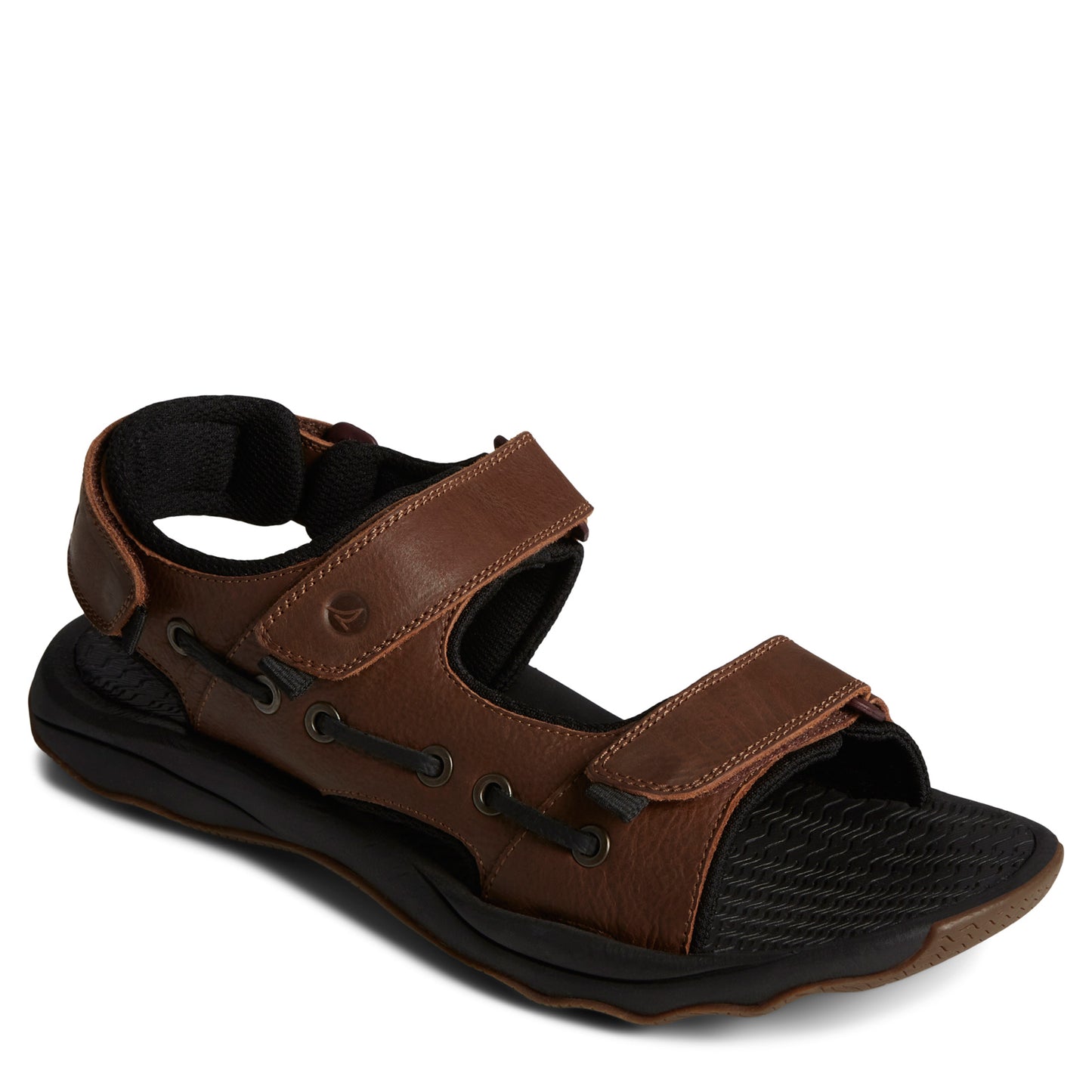 Peltz Shoes  Men's Sperry Rivington Sandal Brown STS25115