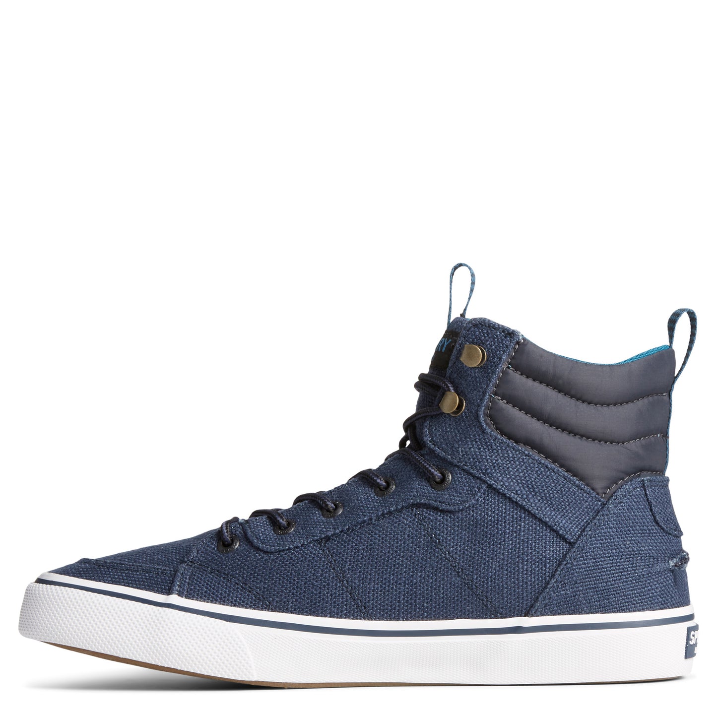 Peltz Shoes  Men's Sperry Striper II Hiker SeaCycled Boot Navy STS25247