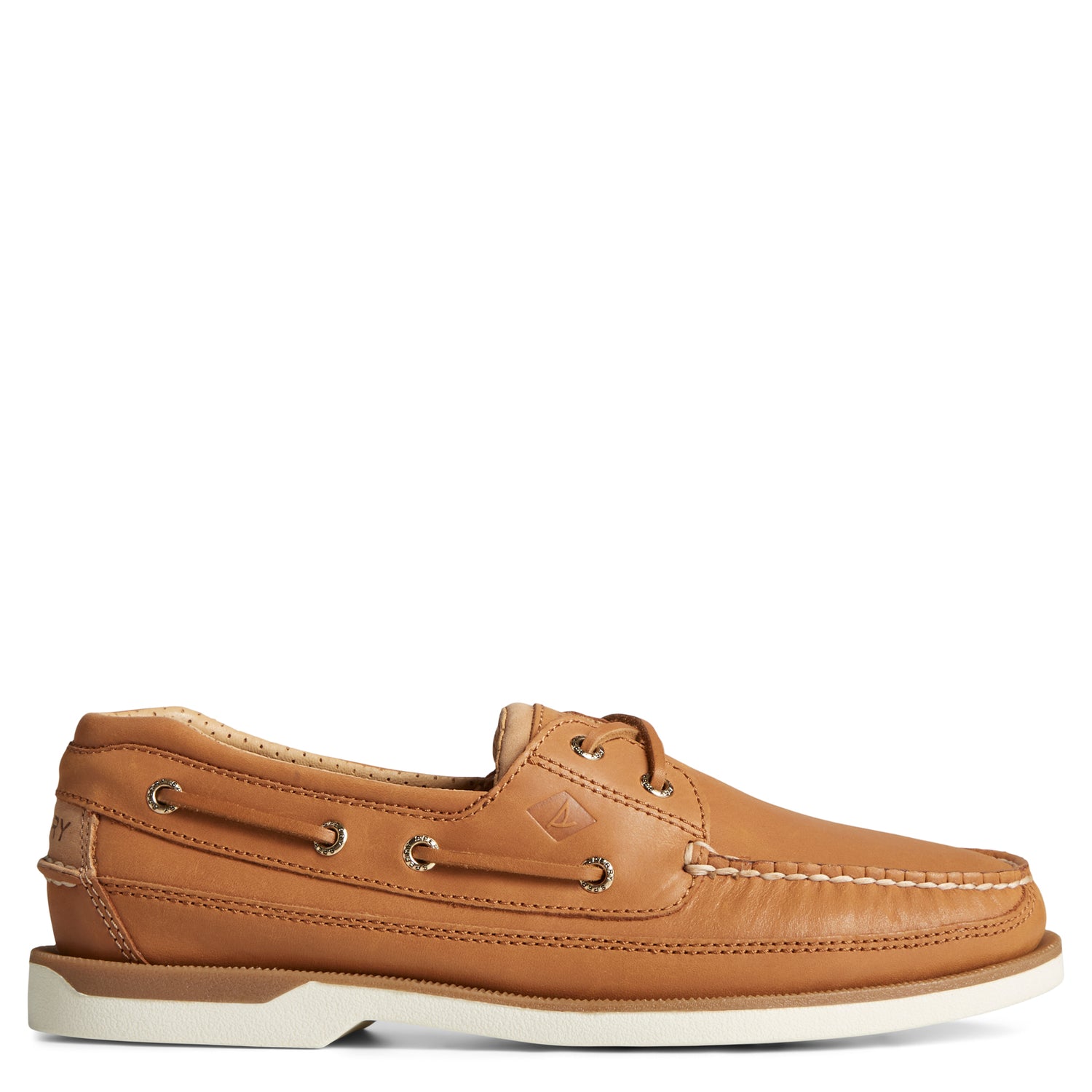 Peltz Shoes  Men's Sperry Gold Cup Mako 2 Eye Boat Shoe Tan STS25262
