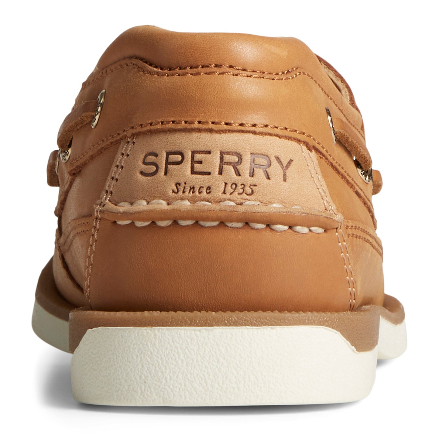 Peltz Shoes  Men's Sperry Gold Cup Mako 2 Eye Boat Shoe Tan STS25262