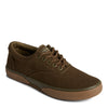 Peltz Shoes  Men's Sperry Halyard CVO Wool Sneaker Olive STS25389