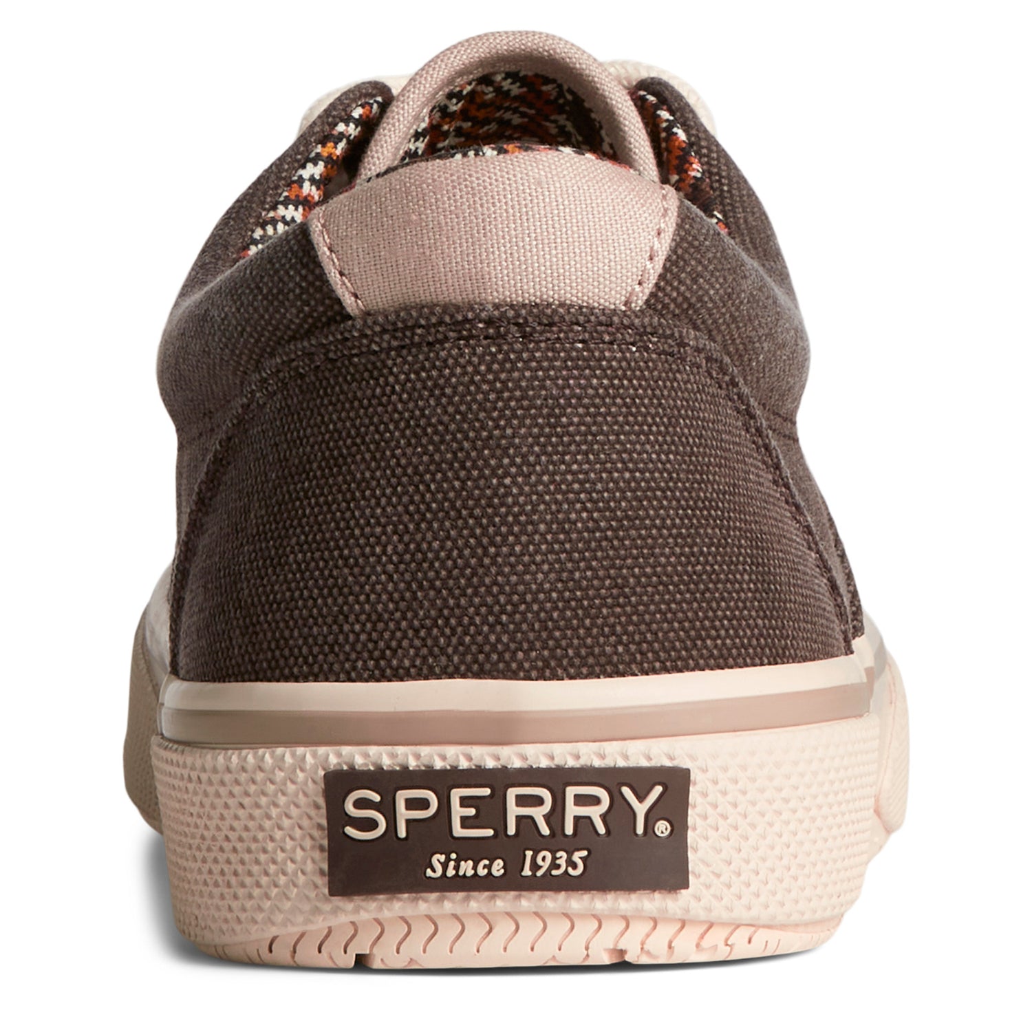 Peltz Shoes  Men's Sperry Halyard SeaCycled CVO Sneaker Java STS25390