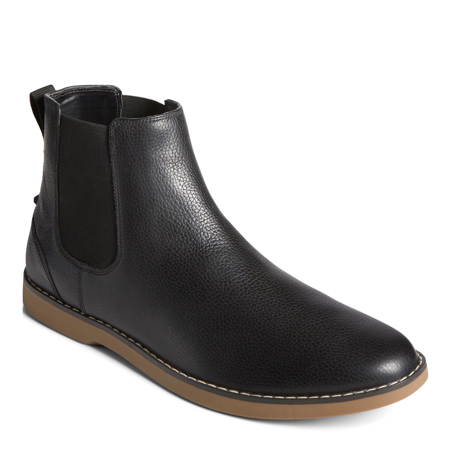 Peltz Shoes  Men's Sperry Newman Chelsea Boot Black STS25405