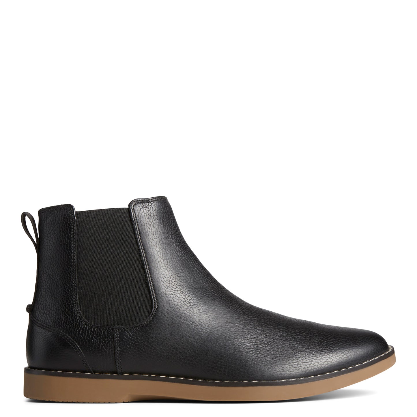 Peltz Shoes  Men's Sperry Newman Chelsea Boot Black STS25405
