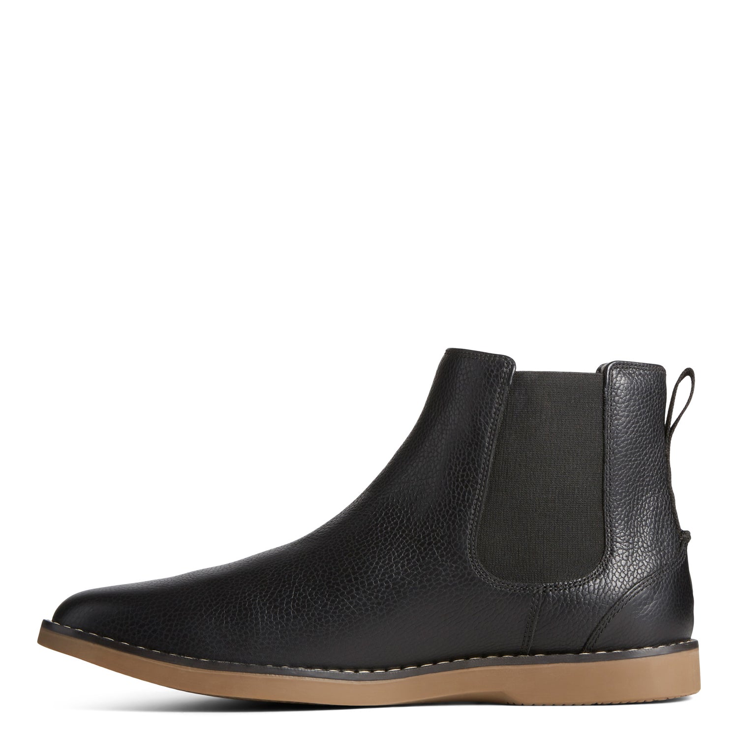 Peltz Shoes  Men's Sperry Newman Chelsea Boot Black STS25405