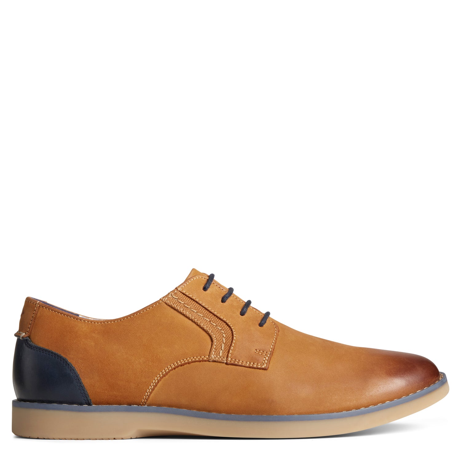 Peltz Shoes  Men's Sperry Newman Oxford Tan Blue STS25408