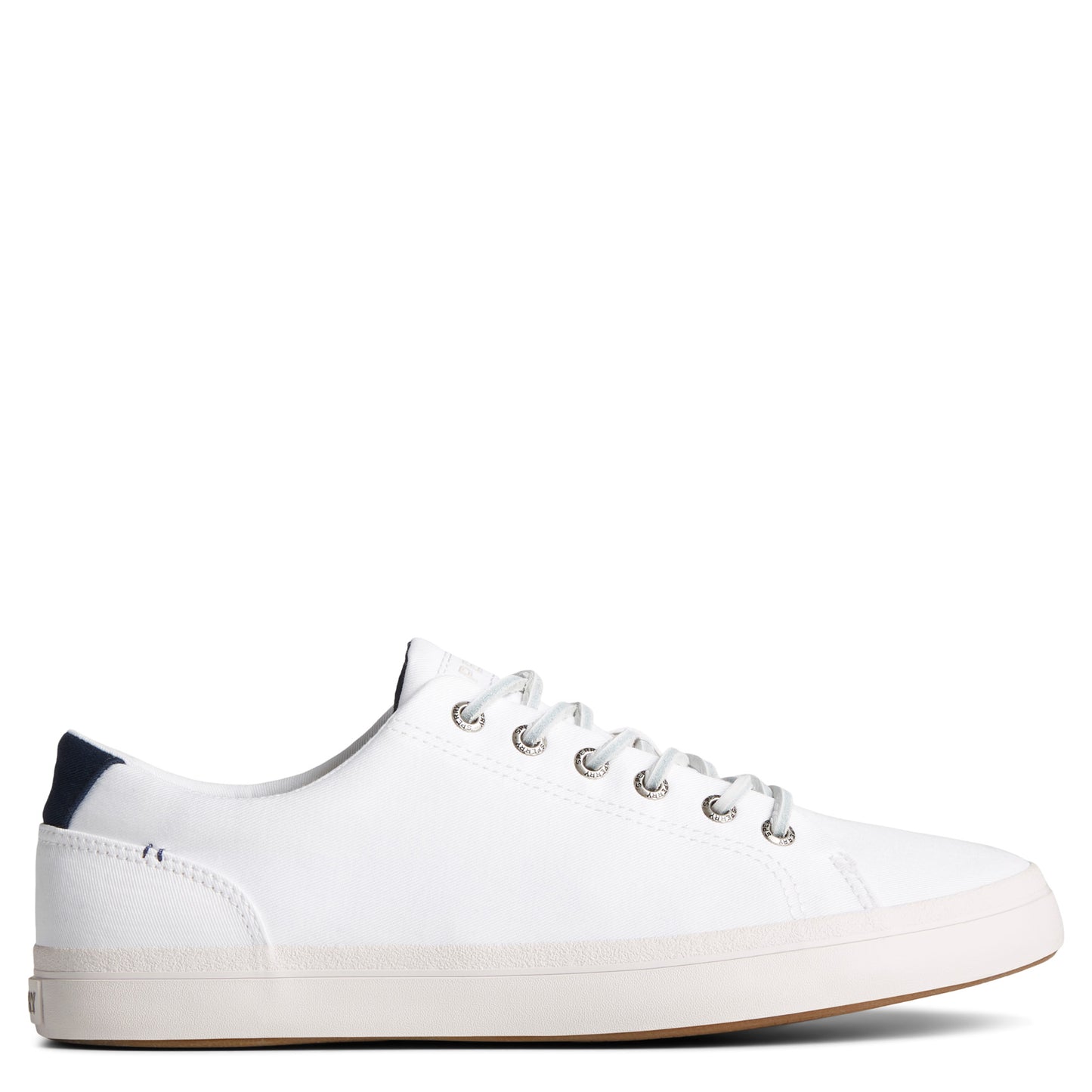 Peltz Shoes  Men's Sperry Striper II LTT SeaCycled Sneaker WHITE STS25436