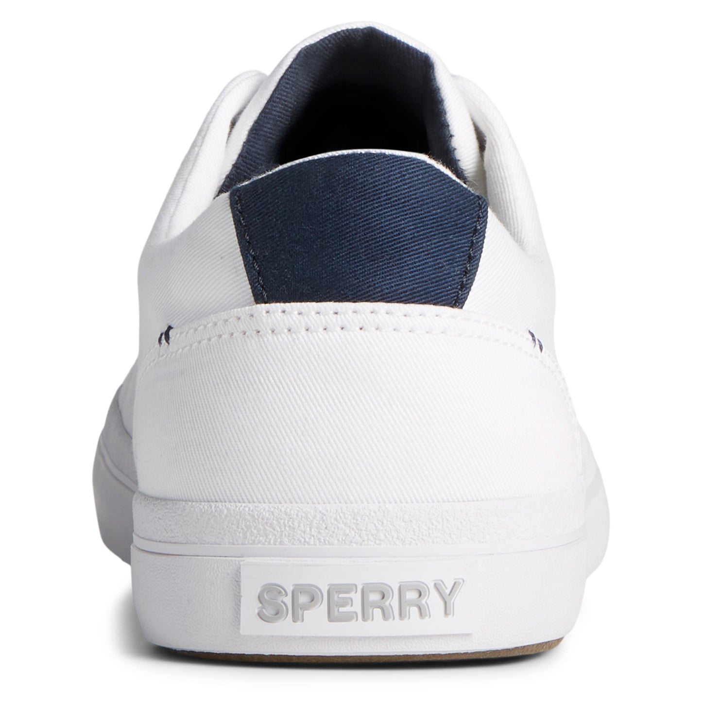 Peltz Shoes  Men's Sperry Striper II LTT SeaCycled Sneaker WHITE STS25436