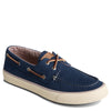 Peltz Shoes  Men's Sperry SeaCycled Bahama II Sneaker Navy Twill Fabric STS25537