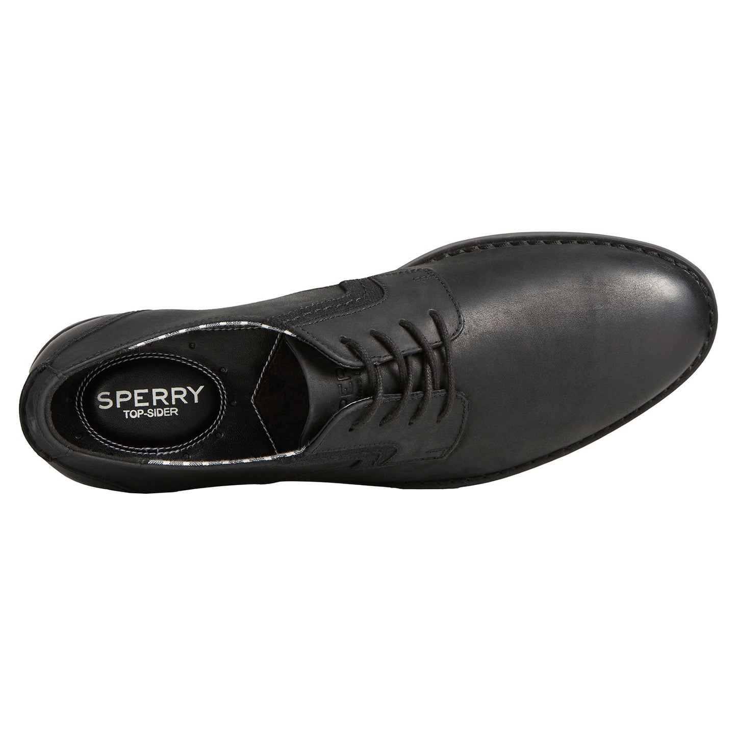 Peltz Shoes  Men's Sperry Newman Oxford Black STS25538