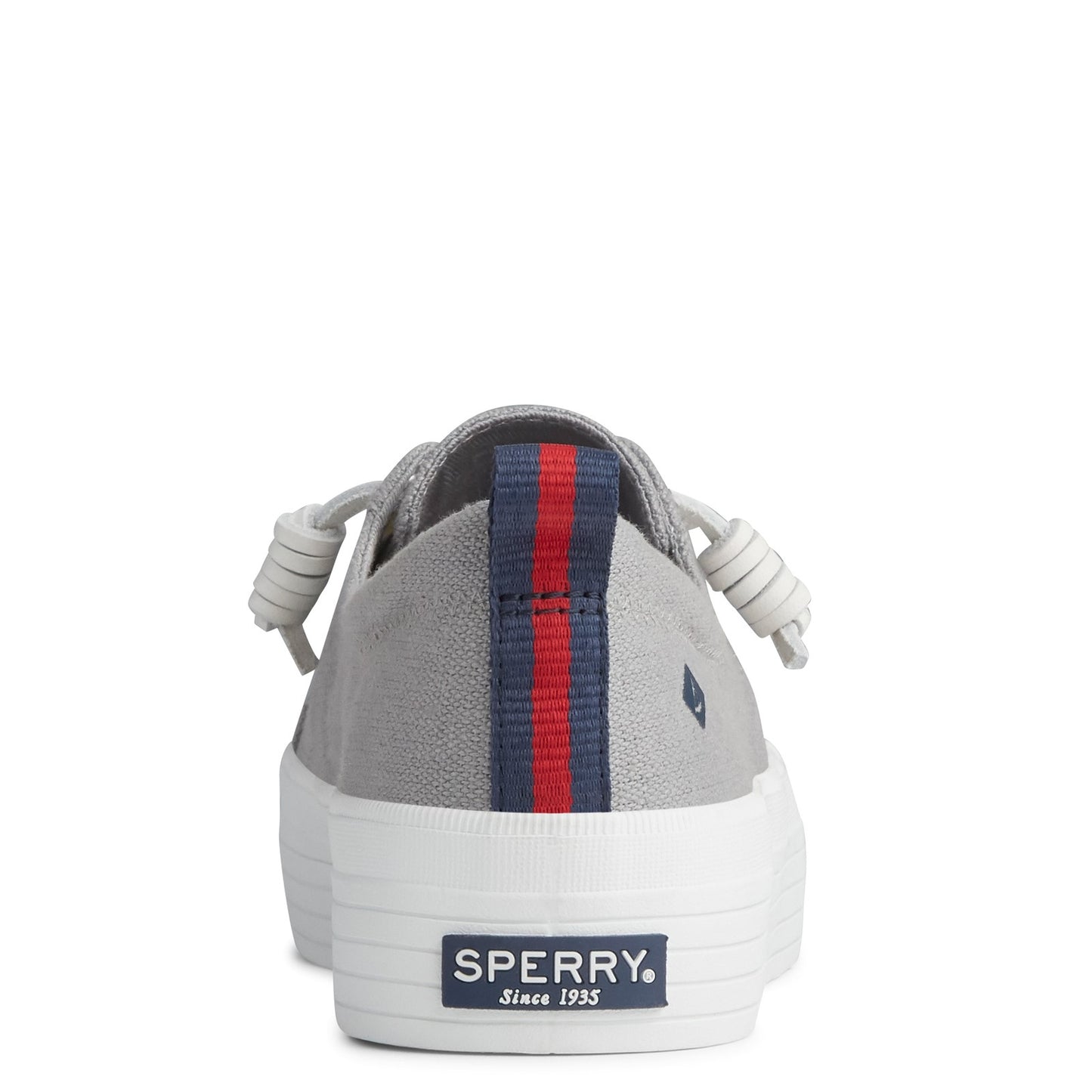 Peltz Shoes  Women's Sperry Crest Vibe Triple Sneaker GRAY STS84191