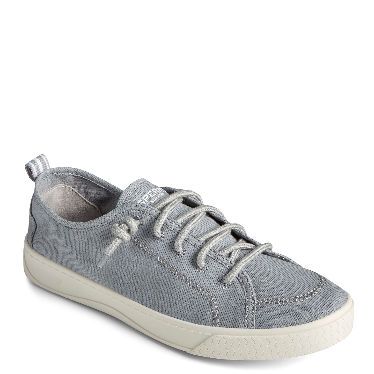 Peltz Shoes  Women's Sperry Shorefront LTT Sneaker GRAY STS86112
