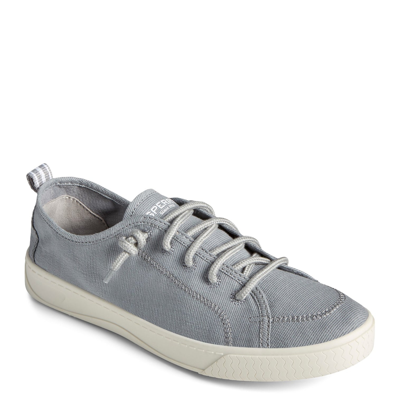 Peltz Shoes  Women's Sperry Shorefront LTT Sneaker GRAY STS86112