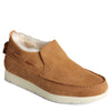 Peltz Shoes  Women's Sperry Moc-Sider Suede Slip-On TAN SUEDE STS86937