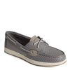 Peltz Shoes  Women's Sperry Coastfish 2-Eye Boat Shoe GREY STS87146