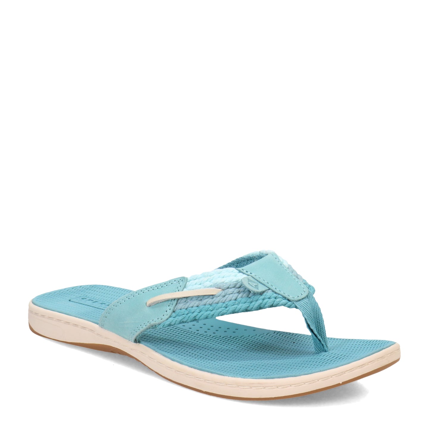 Peltz Shoes  Women's Sperry Parrotfish Sandal BLUE STS87249