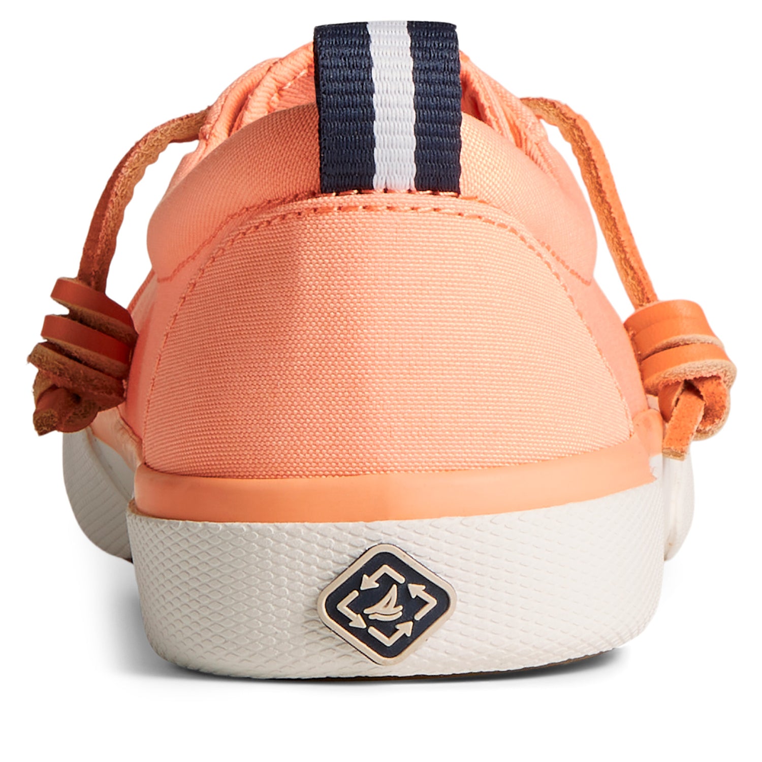 Peltz Shoes  Women's Sperry Pier Wave LTT Sneaker PEACH STS87256