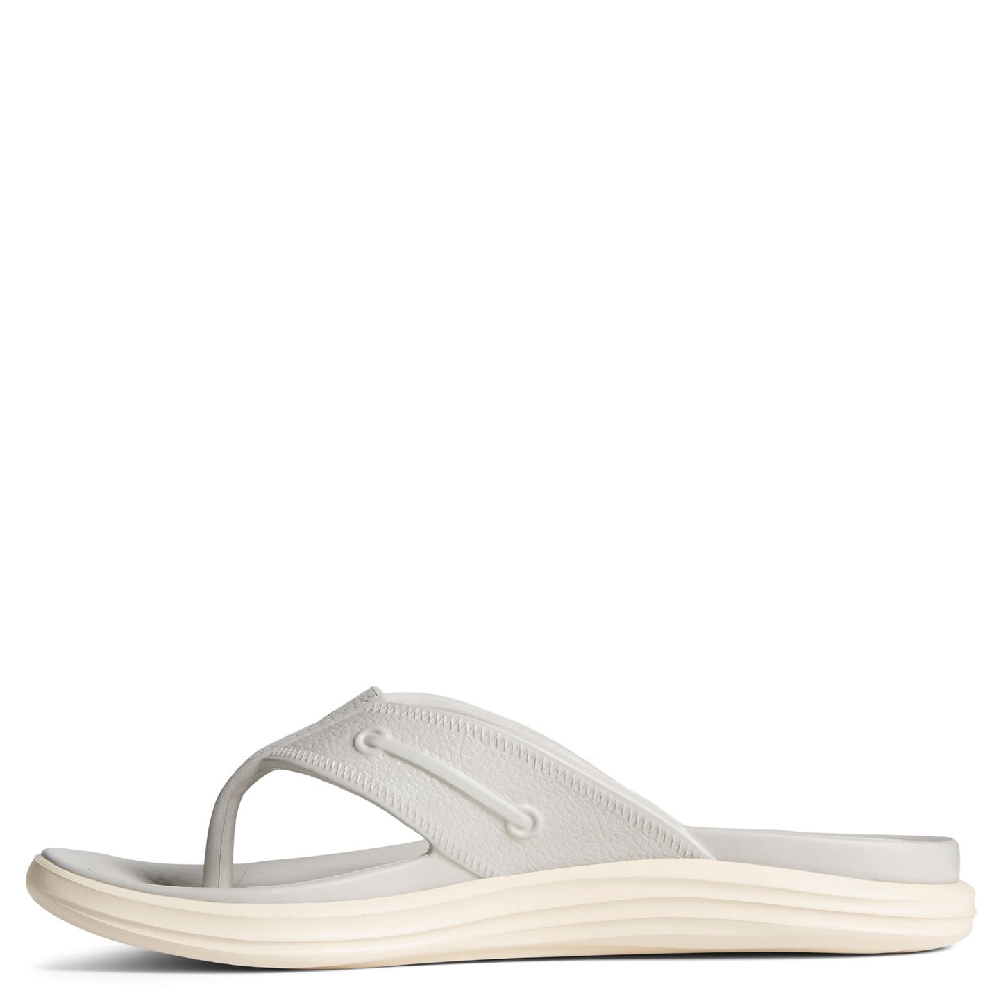 Peltz Shoes  Women's Sperry Windward Float Flip Flop GRAY STS87390