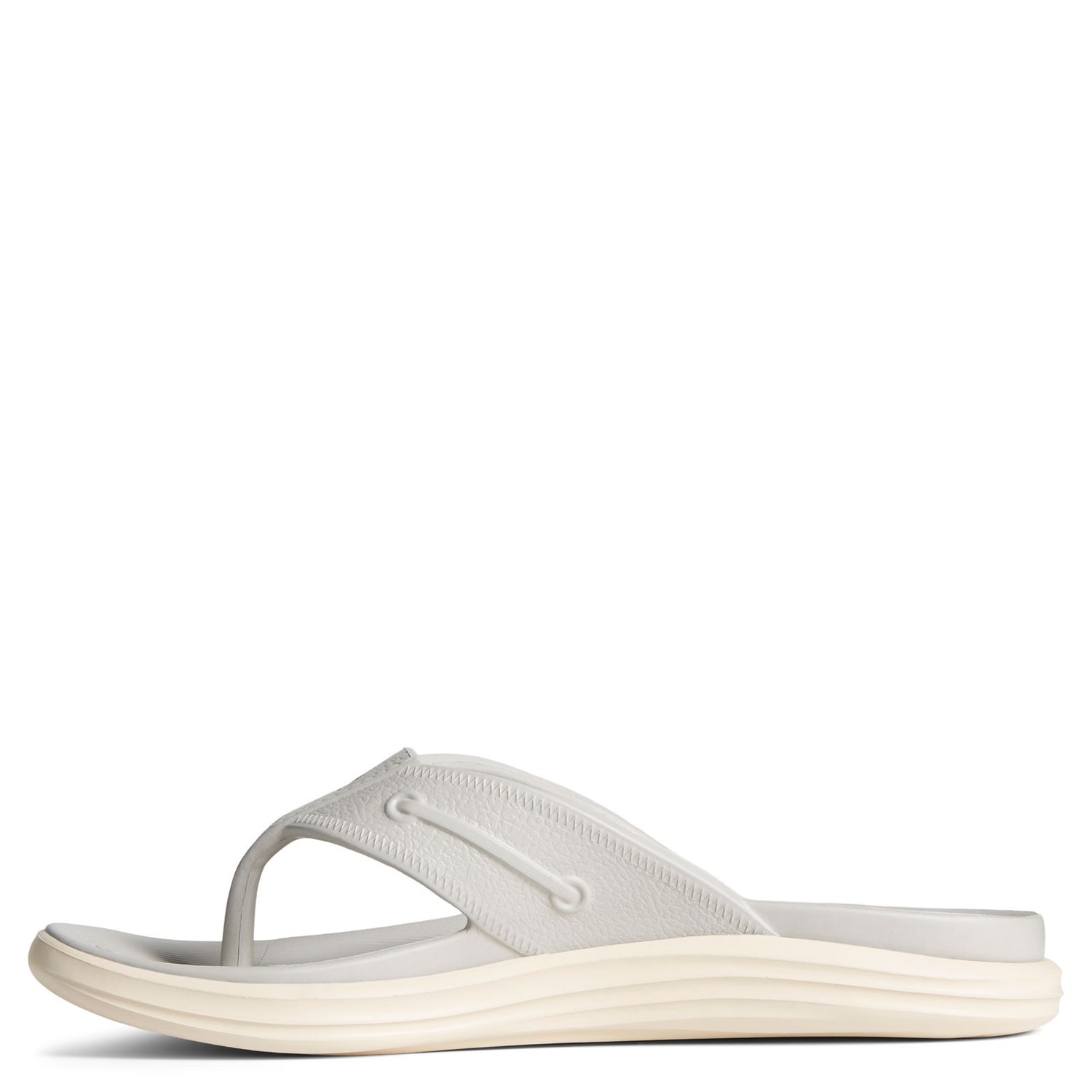 Peltz Shoes  Women's Sperry Windward Float Flip Flop GRAY STS87390
