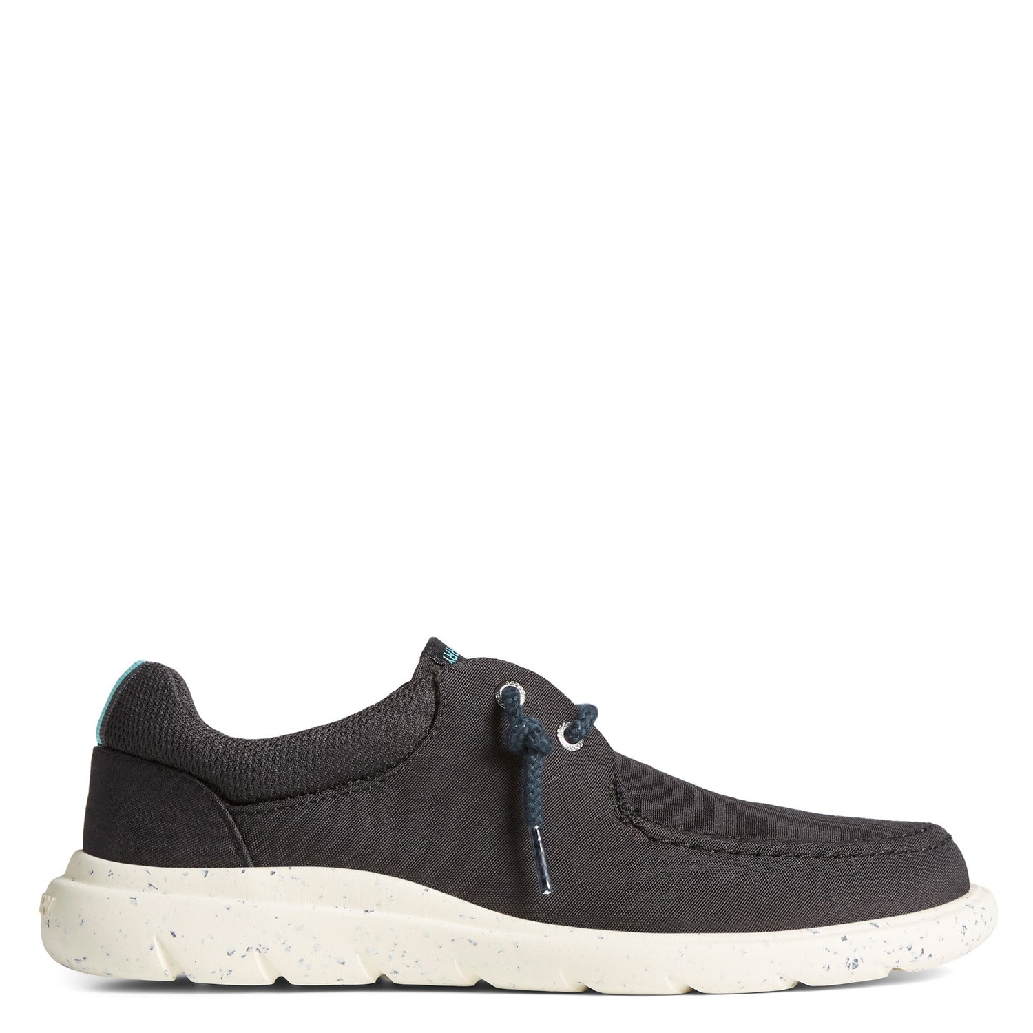 Peltz Shoes  Women's Sperry Captain's Moc Slip-On BLACK STS87398