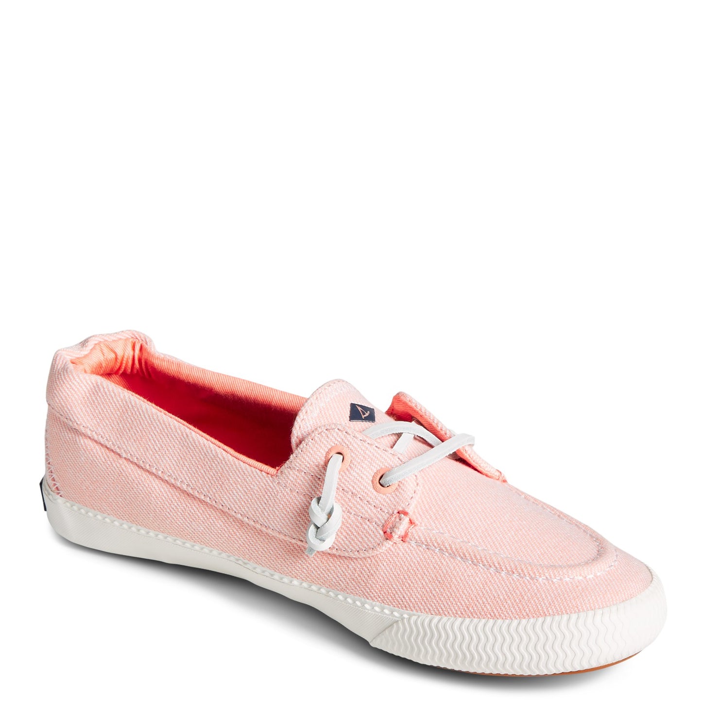 Peltz Shoes  Women's Sperry Lounge Away 2 Boat Shoe PEACH STS87458