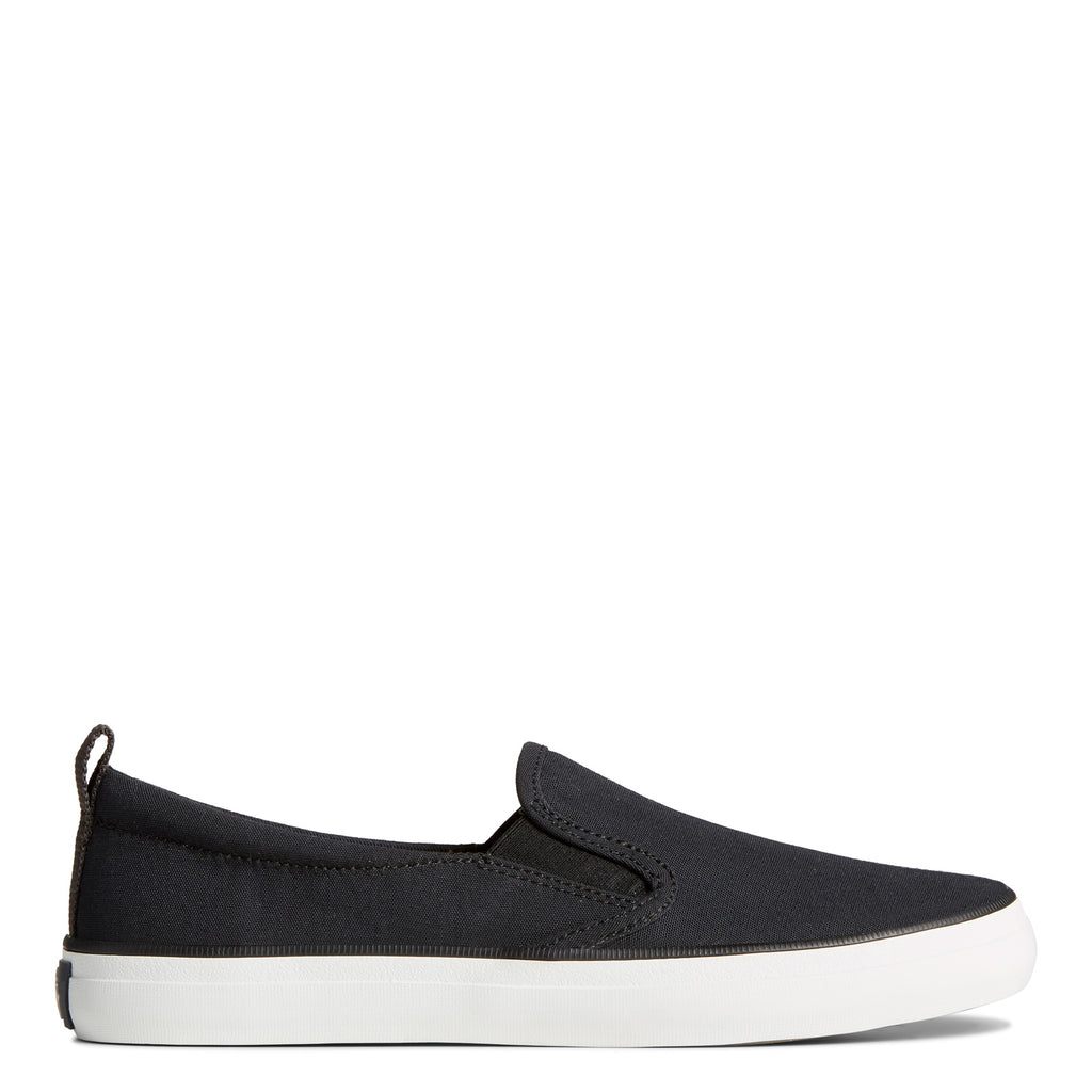 Women's Sperry SeaCycled Crest Twin Gore Canvas Sneaker BLACK STS88271
