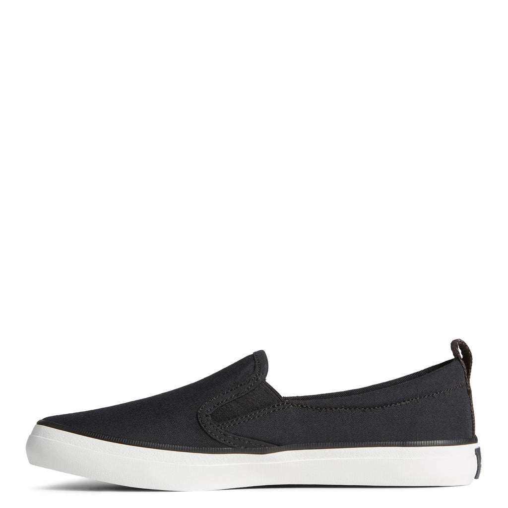 Women's Sperry SeaCycled Crest Twin Gore Canvas Sneaker BLACK STS88271