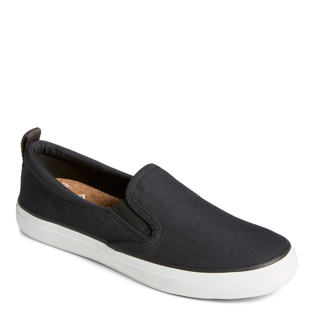 Women's Sperry SeaCycled Crest Twin Gore Canvas Sneaker BLACK STS88271