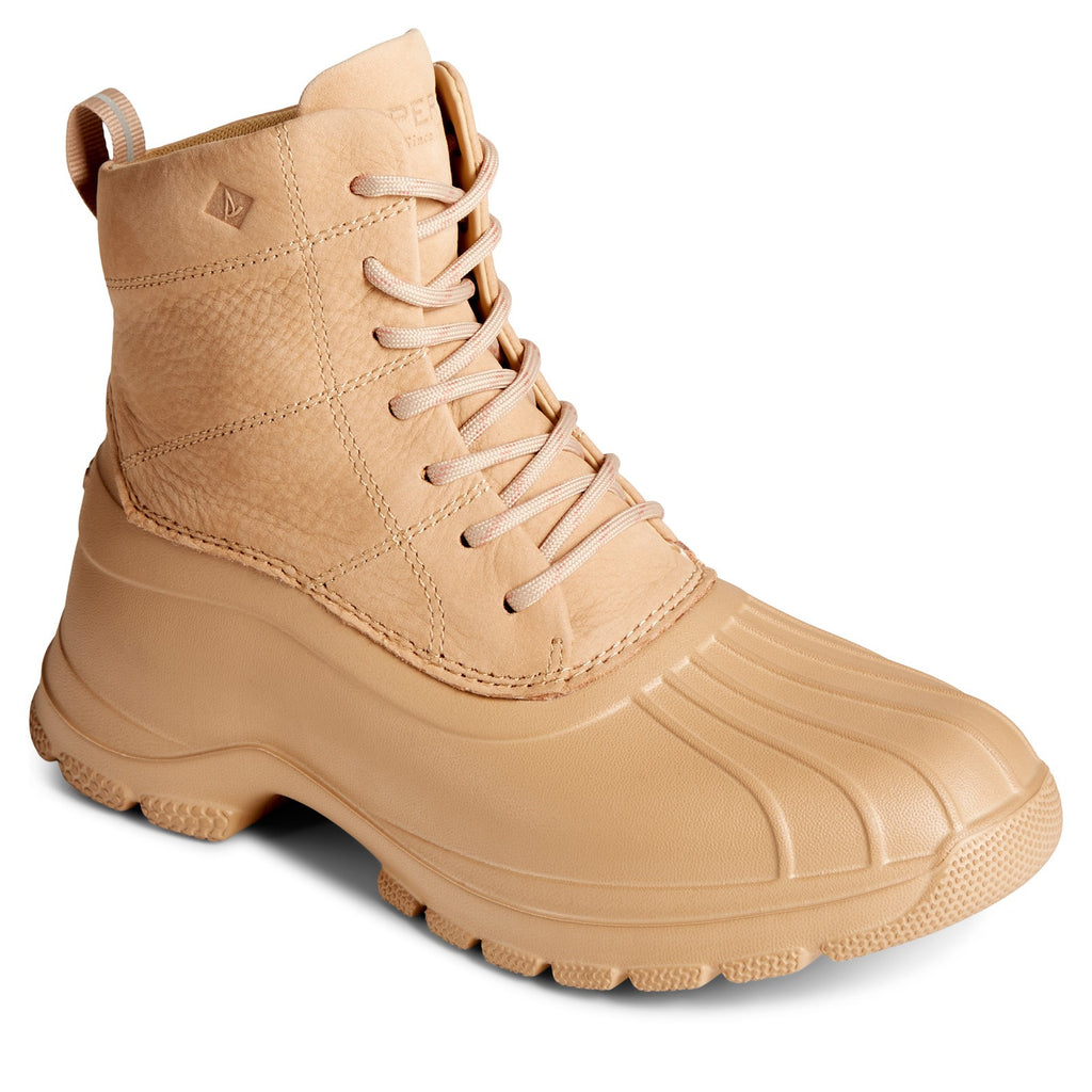 Men's Sperry Duck Float Lace Rain Boot TAN STS88293