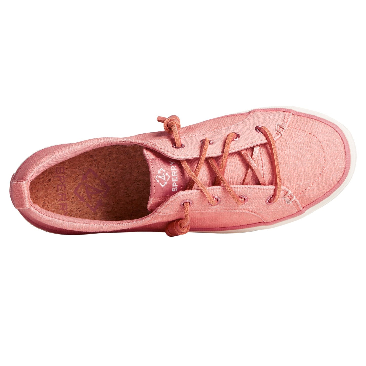 Peltz Shoes  Women's Sperry Crest Vibe Sneaker PINK STS88484