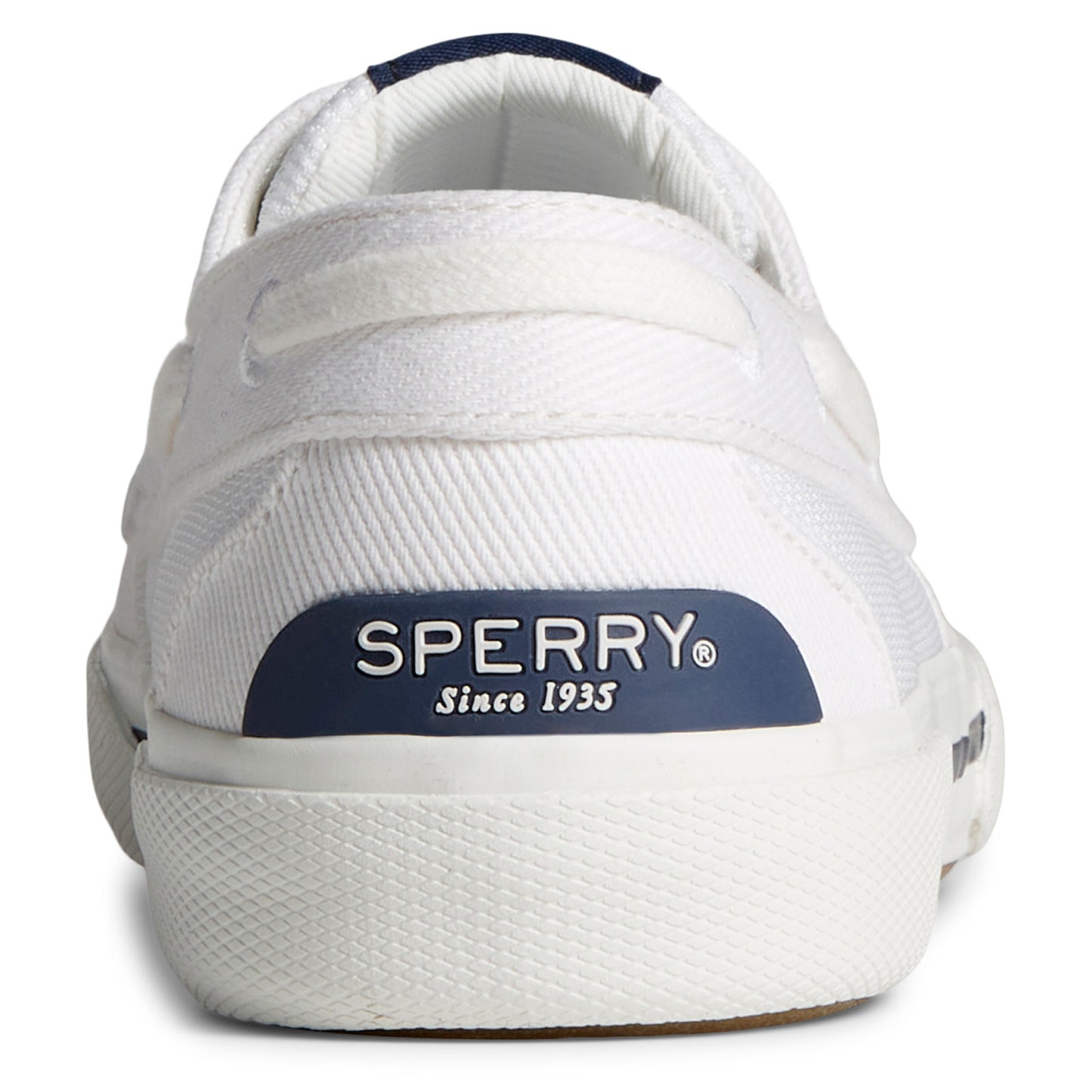 Peltz Shoes  Women's Sperry Pier Wave Boat Sneaker WHITE STS88552