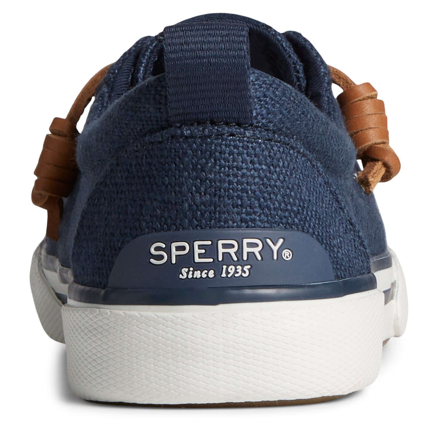 Peltz Shoes  Women's Sperry Pier Wave LTT SeaCycled Sneaker BLUE STS88567