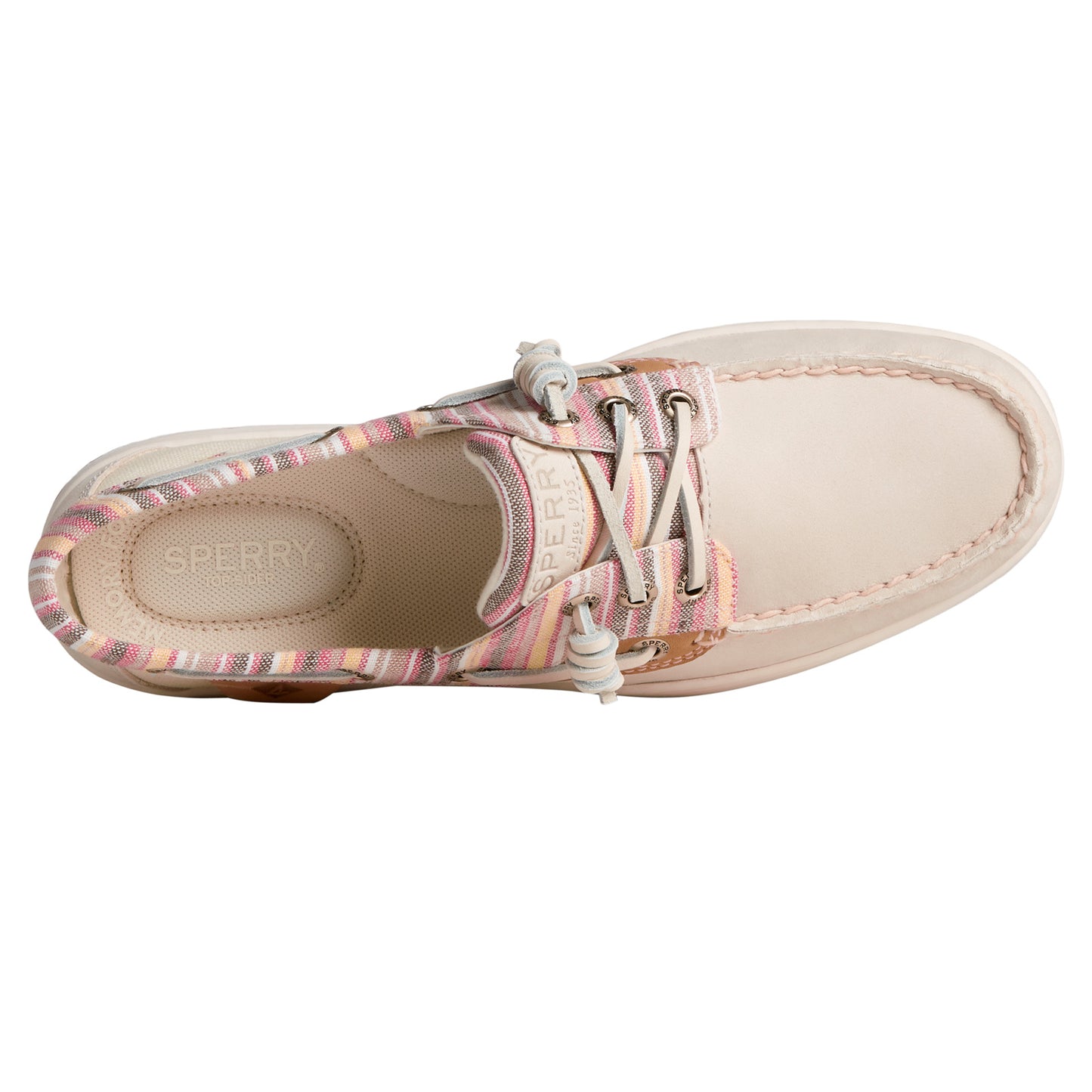 Peltz Shoes  Women's Sperry Rosefish Boat Shoe BONE STS88579