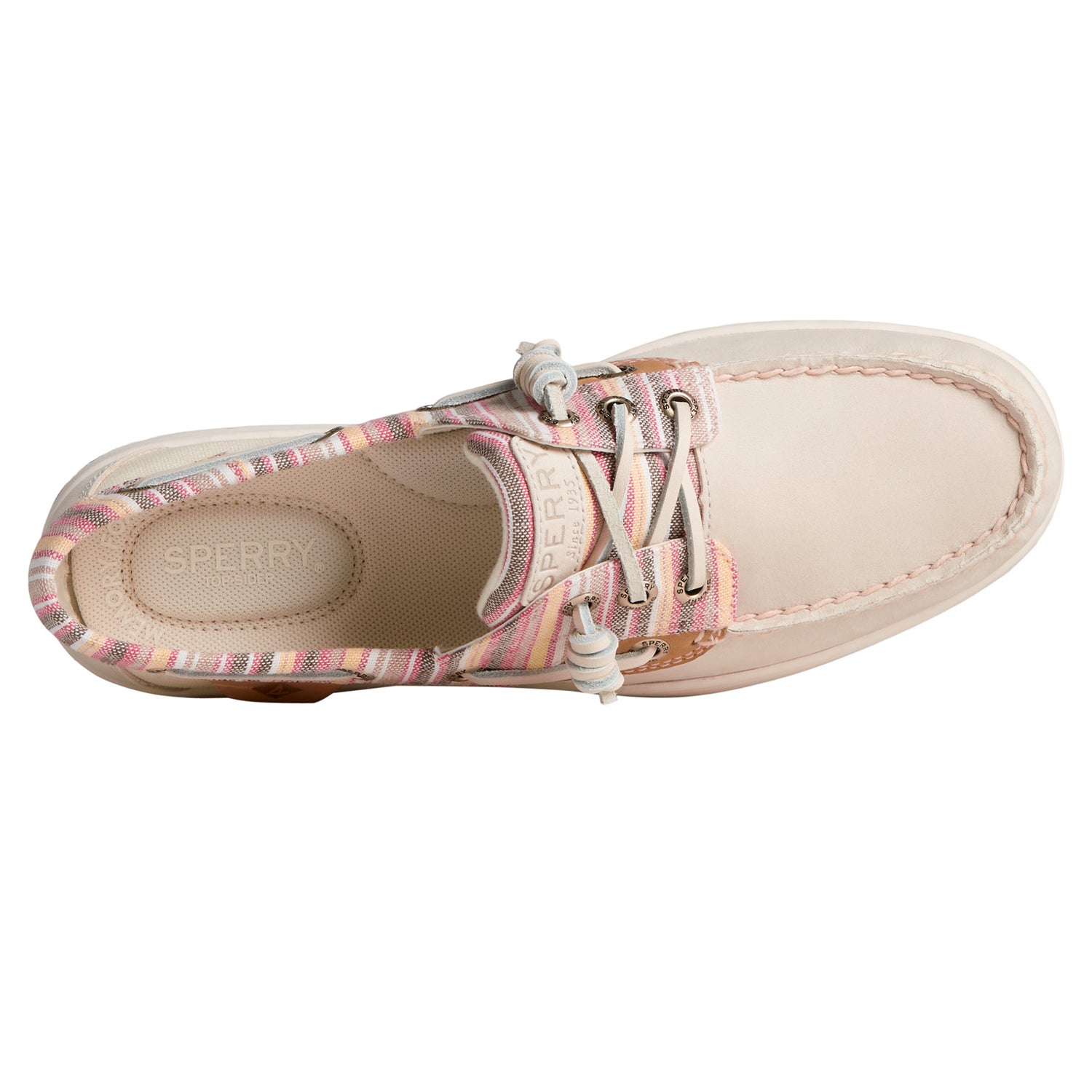 Peltz Shoes  Women's Sperry Rosefish Boat Shoe BONE STS88579