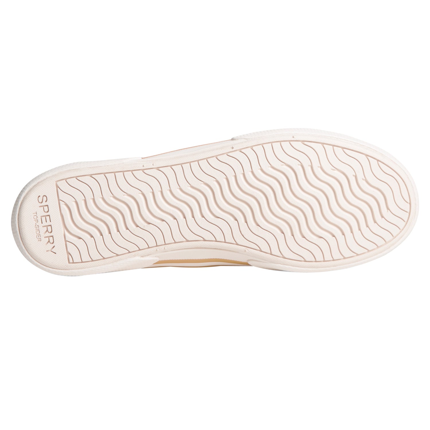 Peltz Shoes  Women's Sperry Pier Wave LTT Sneaker Cream Shimmer STS88795