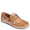 Peltz Shoes  Women's Sperry Songfish Boat Shoe tan / beige fabric STS88984