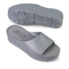 Peltz Shoes  Women's Lemon Jelly Sunny Slide ARGENTO SUNNY-29