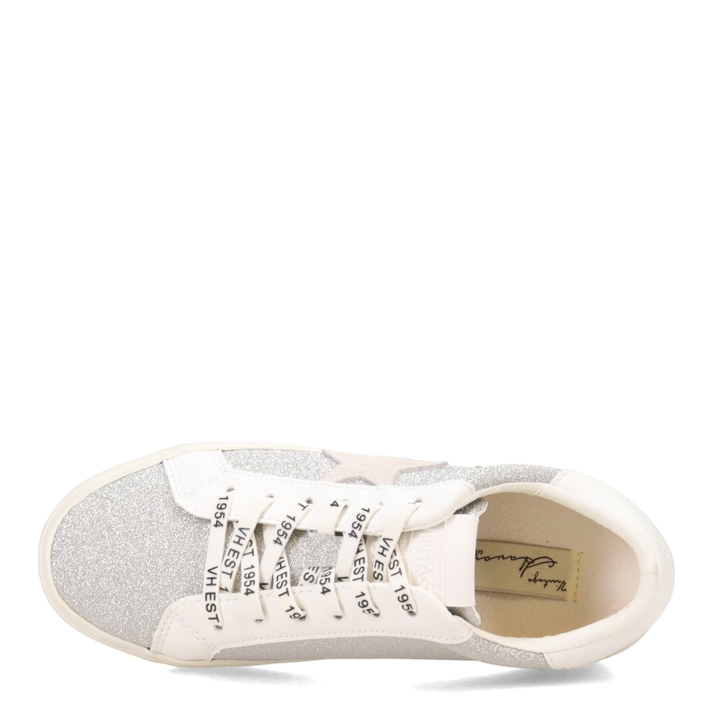 Peltz Shoes  Women's Vintage Havana Sutton 2 Sneaker SILVER SUTTON2-SILVER